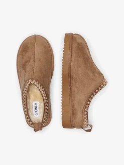 Discount ONLY Stella Slippers, , 38 Cognac