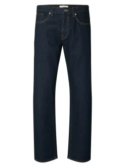 Hot Selected Homme 196-Straight Ben Kori Jeans, , W31/L32 Dark Blue Denim