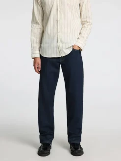 Hot Selected Homme 196-Straight Ben Kori Jeans, , W31/L32 Dark Blue Denim