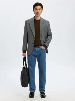 Discount Selected Homme 196-Straight Ben Kori Jeans, , W34/L32 Medium Blue Denim