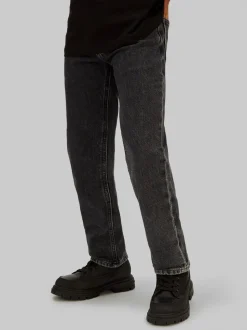 New Calvin Klein Straight Jeans, , 152 cm Optic Washed Black
