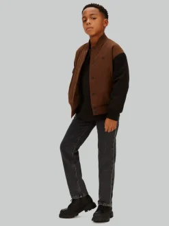 New Calvin Klein Straight Jeans, , 152 cm Optic Washed Black