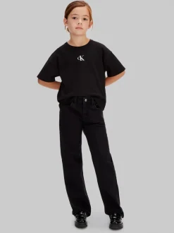 Discount Calvin Klein Straight Jeans, , 152 cm Washed Black