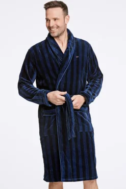 Bison Stribet Morgenkåbe, , XL* Nattøj