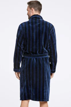Bison Stribet Morgenkåbe, , XL* Nattøj