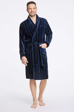 Bison Stribet Morgenkåbe, , XL* Nattøj