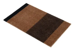 New Tica Copenhagen Stripe Horisontal Gulvtæppe, , 40x60 cm Cognac/Dark Brown/Black