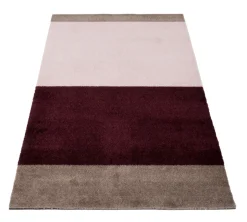 Discount Tica Copenhagen Stripe Horisontal Gulvtæppe, , 67x120 cm Bordeaux/Rose/Sand