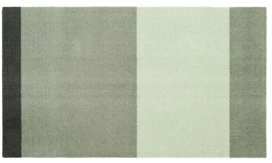New Tica Copenhagen Stripe Horisontal Gulvtæppe, , 67x120 cm Grøn/Støvet/Mørk Grøn