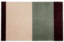Online Tica Copenhagen Stripe Horisontal Gulvtæppe, , 67x120 cm Green/Ivory/Bordeaux