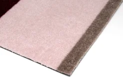 Clearance Tica Copenhagen Stripe Horisontal Gulvtæppe, , 40x60 cm Bordeaux/Rose/Sand