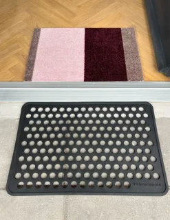 Clearance Tica Copenhagen Stripe Horisontal Gulvtæppe, , 40x60 cm Bordeaux/Rose/Sand