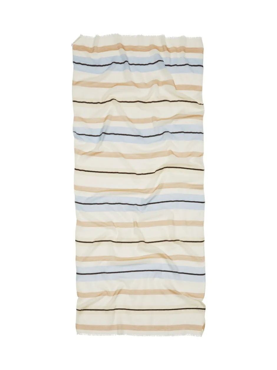 Hot Beck Söndergaard Stripeana Cowea Tørklæde, Birch White
