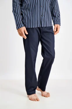 Bison Striped Satin Pyjamas, , XXL* Nattøj
