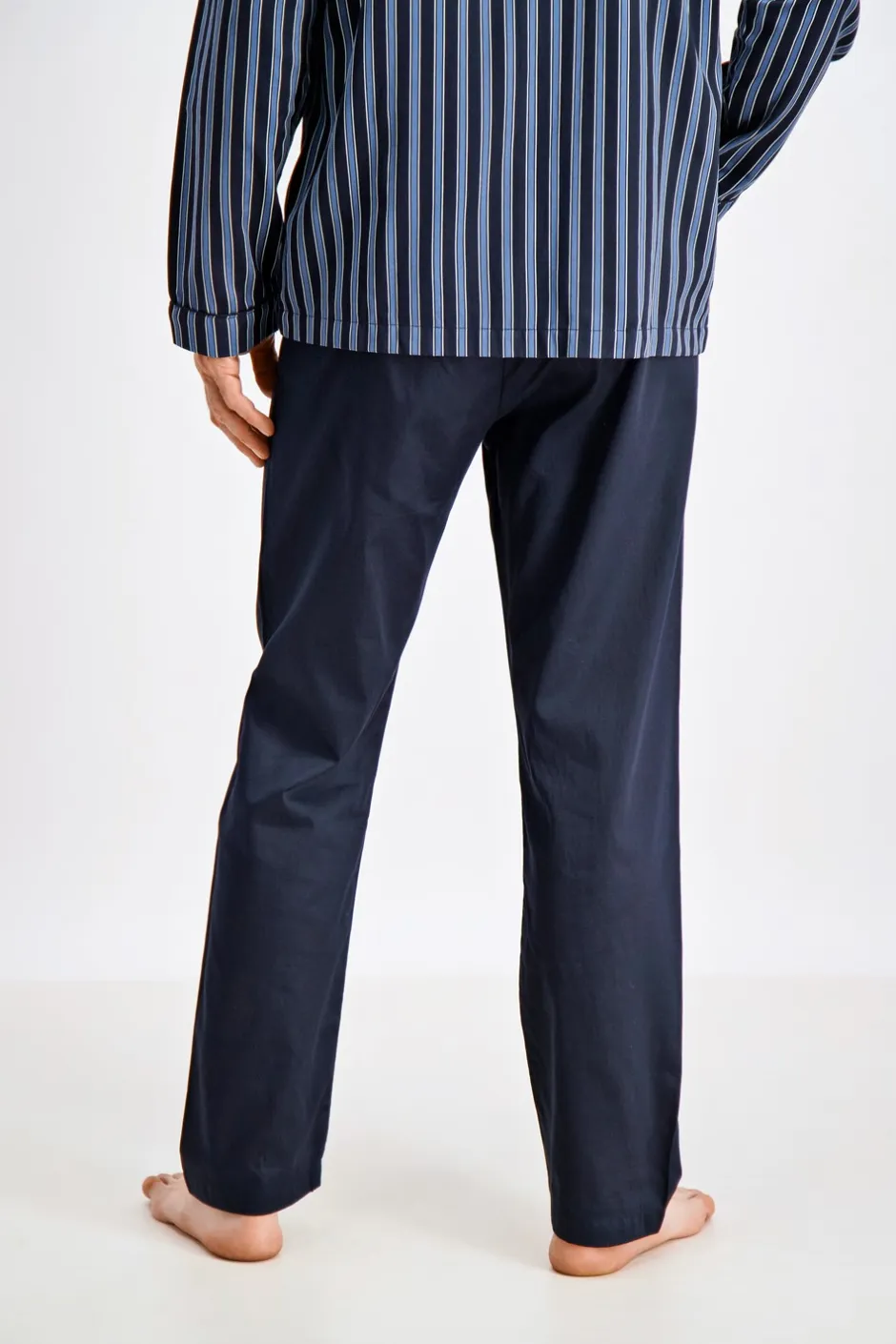 Bison Striped Satin Pyjamas, , XXL* Nattøj