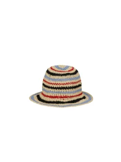 Beck Söndergaard Striped Saverina Straw Hat, , M/L*Dame Huer & Kasketter