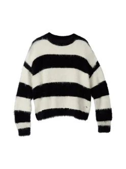 Calvin Klein Striped Striktrøje, , 152 cm*Børn Strik & Sweatshirts