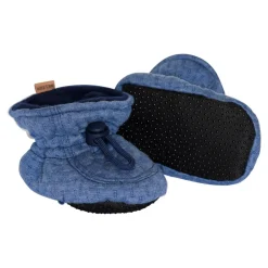 Outlet MELTON Structure Textile Hjemmesko, , 24/25 Blue Denim