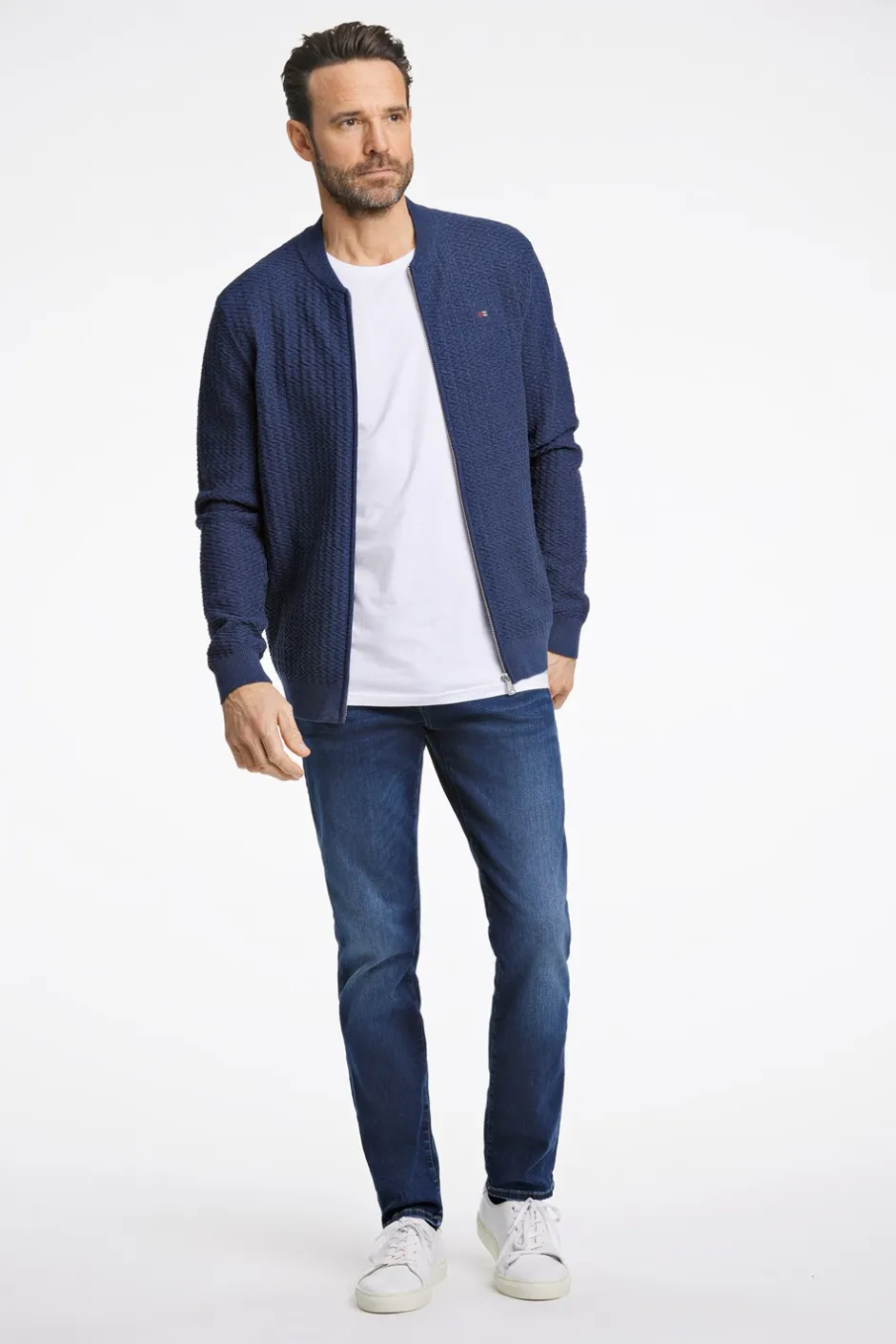 Bison Structured Knit Cardigan, , XXL* Cardigans