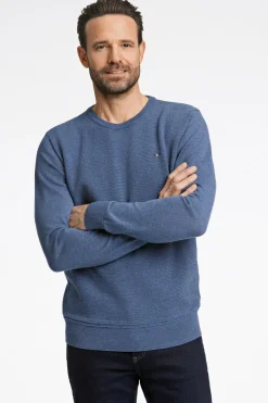 Bison Structured O-Neck Striktrøje, , 3XL* Strik