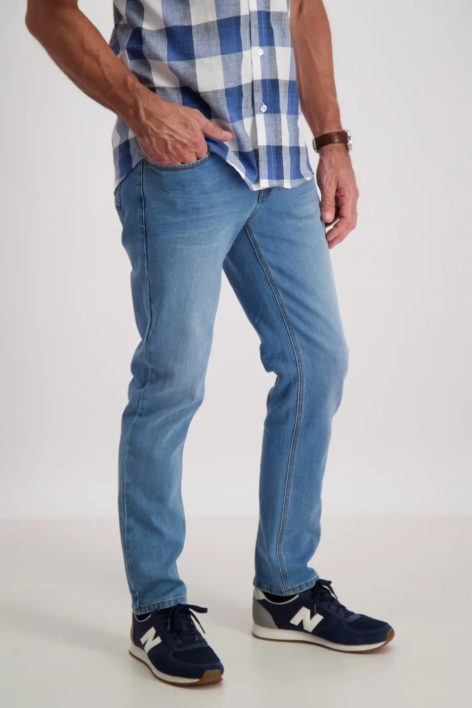 Bison Superflex 5 Pocket Jeans, , W36/L34* Jeans