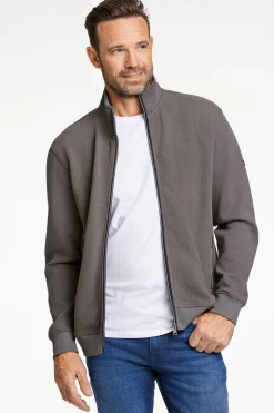 Bison Superflex Structure Sweat Cardigan, , 4XL* Cardigans