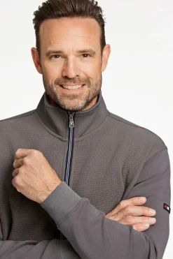 Bison Superflex Structure Sweat Cardigan, , 4XL* Cardigans