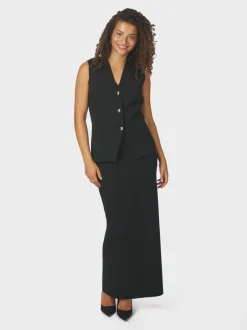 Best Neo Noir Sway Smooth Knit Vest, , 38 Black