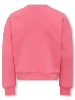 KIDS ONLY Tammie Life Print O-Neck Sweatshirt, , 158-164 cm*Børn Strik & Sweatshirts