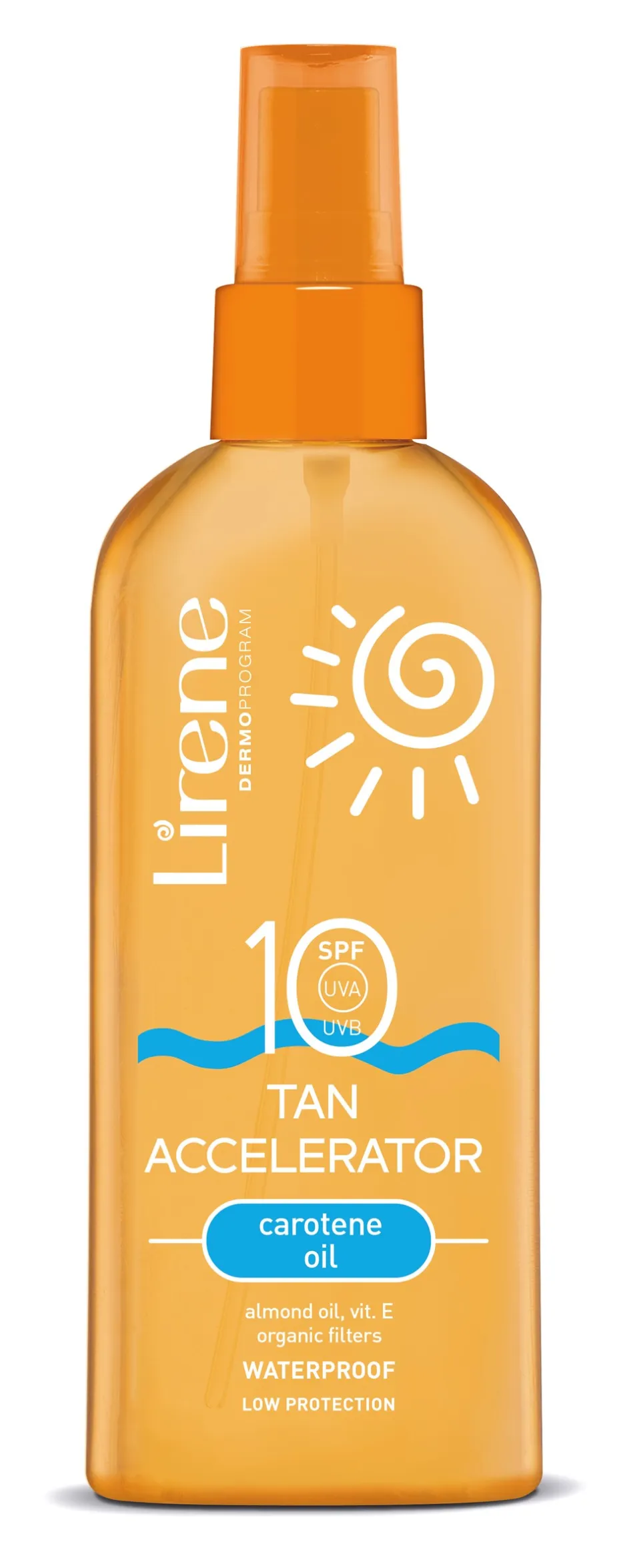 Discount Lirene Tan Accelerator SPF 10 Kropsolie, 150 ml