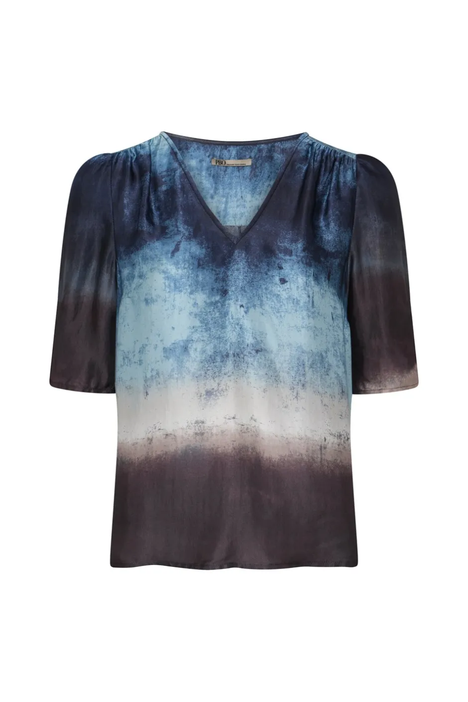 Online PBO Tandora Bluse, , 38 Blue Mix