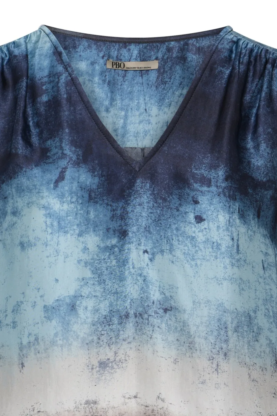 Online PBO Tandora Bluse, , 38 Blue Mix