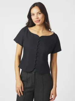 New Neo Noir Tango Structure Top, , 40 Dark Navy