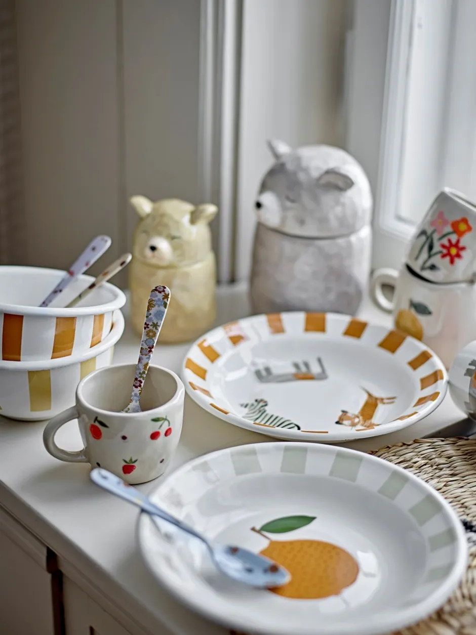 Online Bloomingville Tatiana Stelsæt, White/Orange/Red