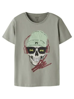 Online Name It Ted T-shirt, , 122-128 cm Shadow
