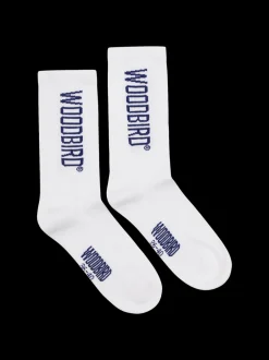 Woodbird Tennis Logo 2-pak Strømper, , 41-46* Strømper