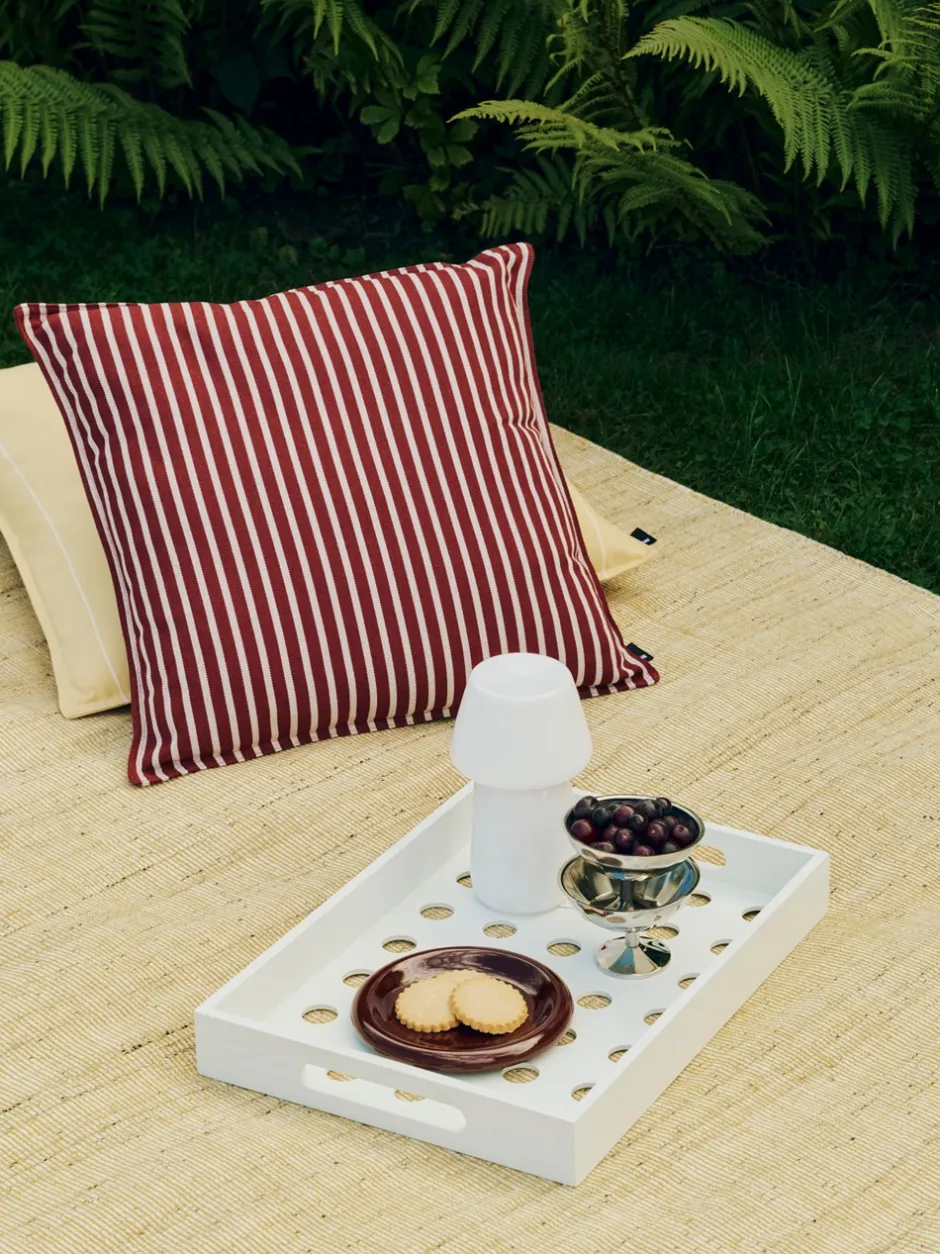 HAY Terrazza Bold Strip Pude, , 50x50 cm* Puder