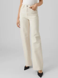 Clearance Vero Moda Tessa Højtaljede Jeans, , W31/L34 Ecru
