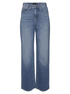 New Vero Moda Tessa Wide Jeans, , W31/L32 Medium Blue Denim
