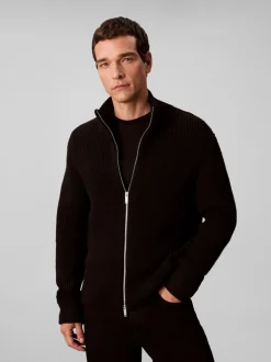 Calvin Klein Texture Stitch Cardigan, , XL* Cardigans