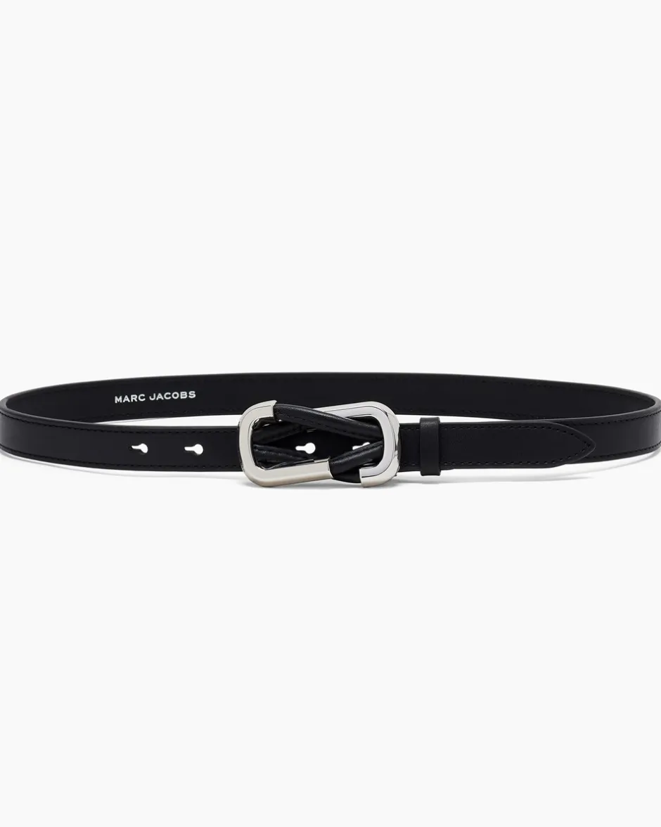 Outlet Marc Jacobs The Dual Bælte, , S/M Black/Silver