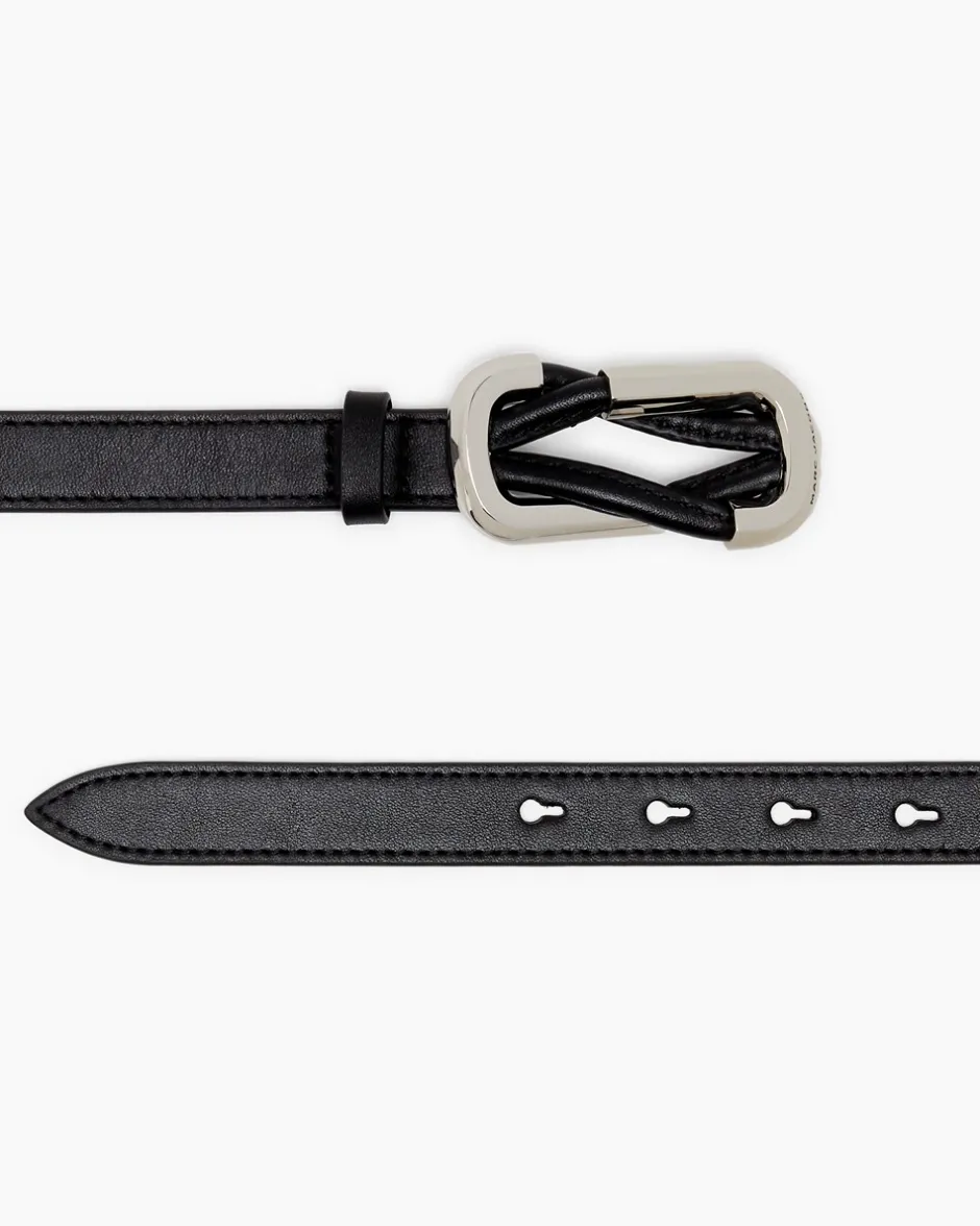 Outlet Marc Jacobs The Dual Bælte, , S/M Black/Silver