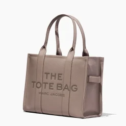 Online Marc Jacobs The Leather Large Tote Bag, Cement