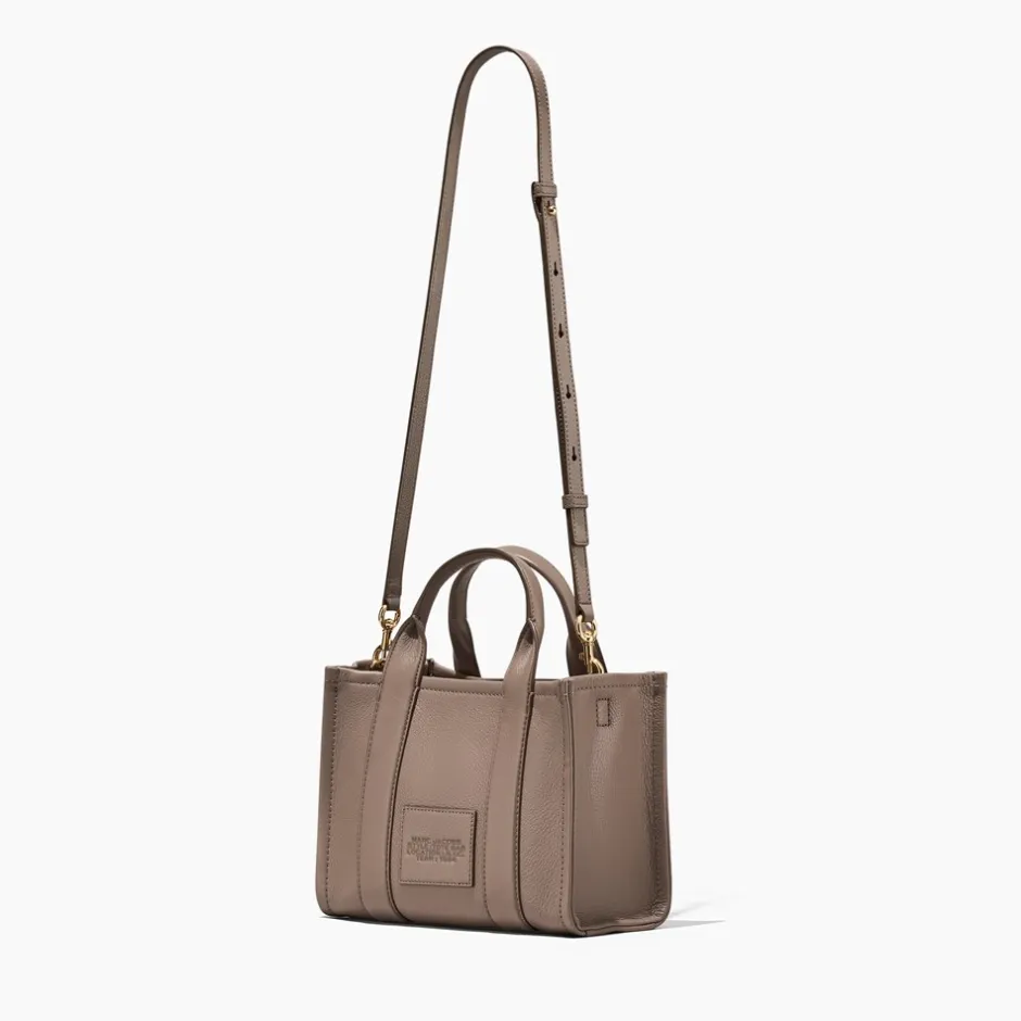 Online Marc Jacobs The Leather Small Tote Bag, Cement