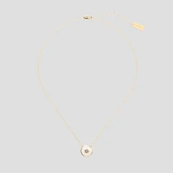 Outlet Marc Jacobs The Medallion Pendant Halskæde, , 41+2,5 cm Guld/Cream
