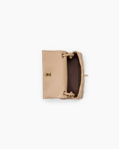 Discount Marc Jacobs The Quilted Mini Dual Skuldertaske, Camel