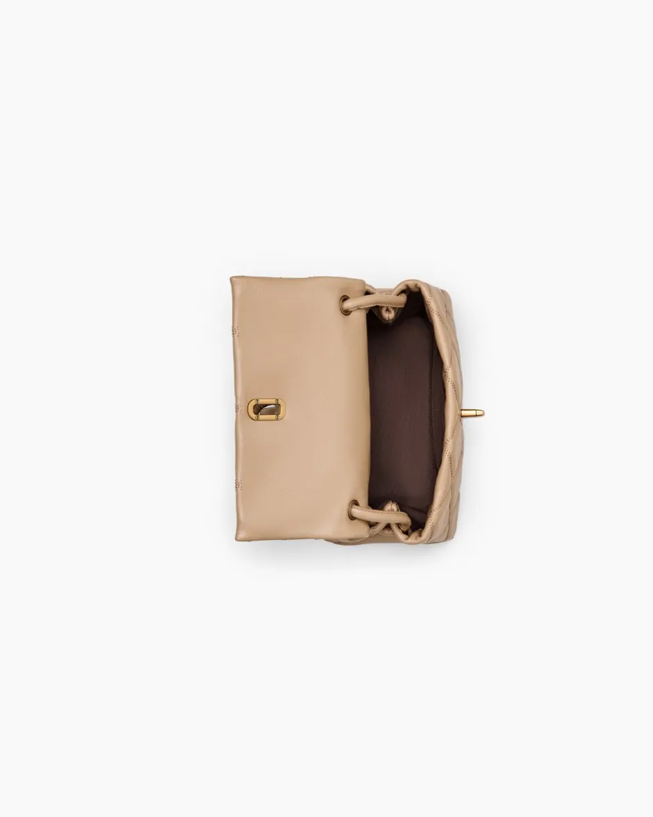 Discount Marc Jacobs The Quilted Mini Dual Skuldertaske, Camel