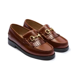 Outlet Playboy Footwear The Valerie Loafers, , 36 Brandy Leather