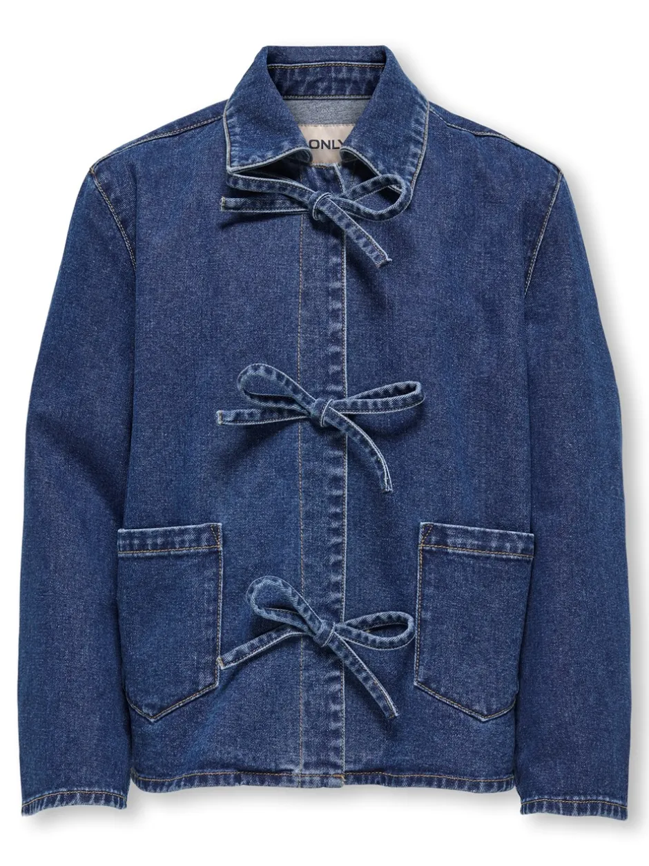 New KIDS ONLY Thille Denim Jakke, , 164 cm Medium Blue Denim