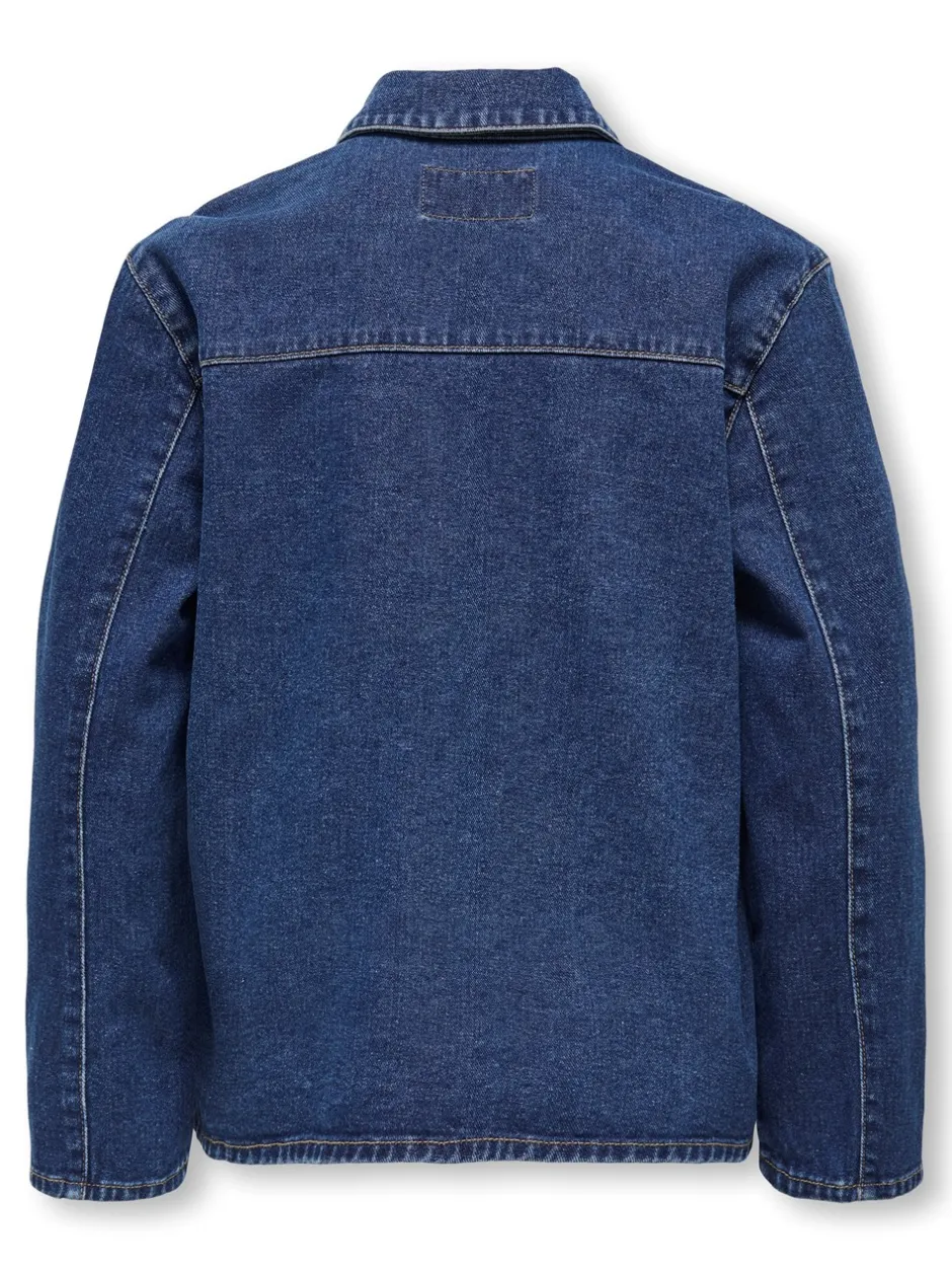 New KIDS ONLY Thille Denim Jakke, , 164 cm Medium Blue Denim